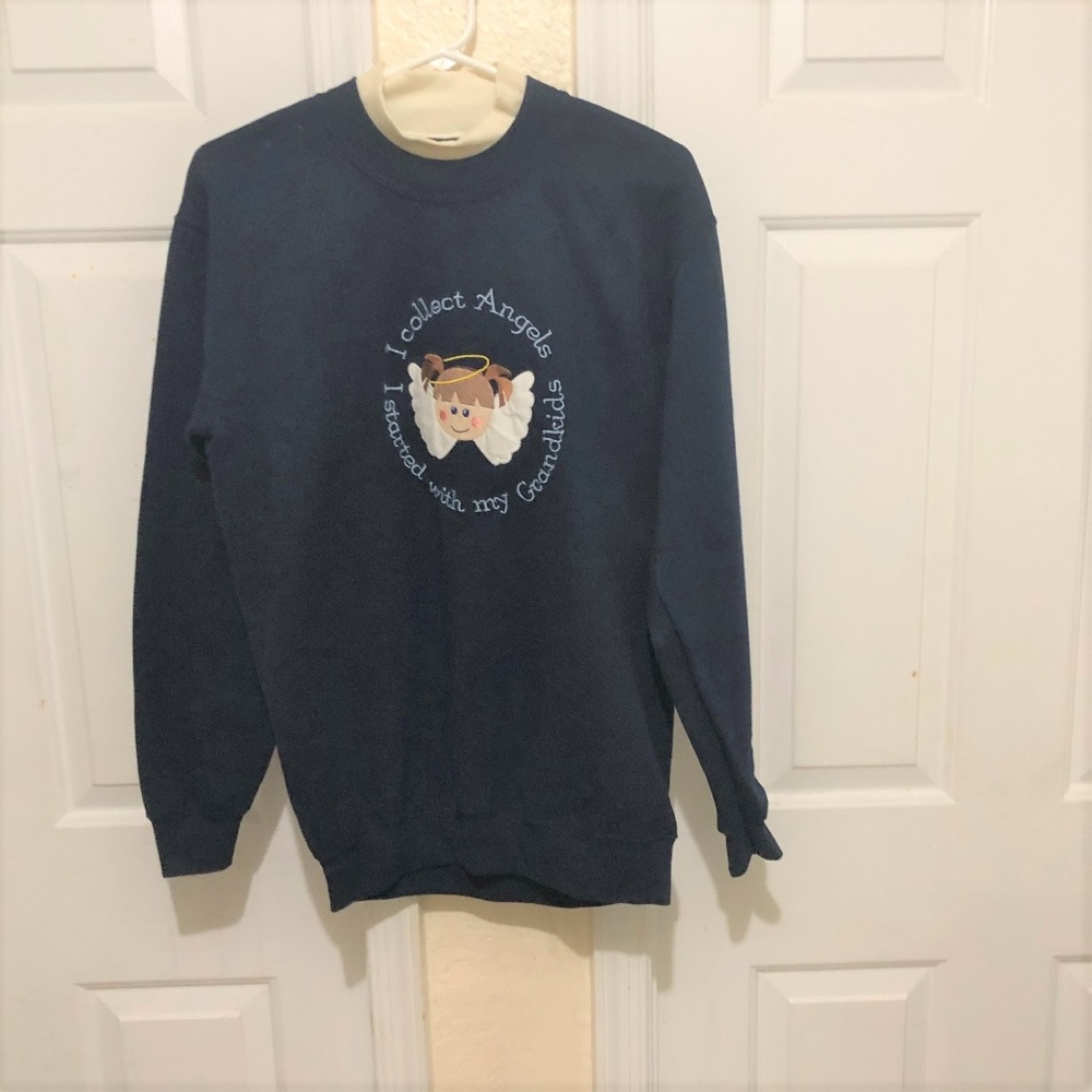 Gildan Long Sleeve Sweater Grandmother Black